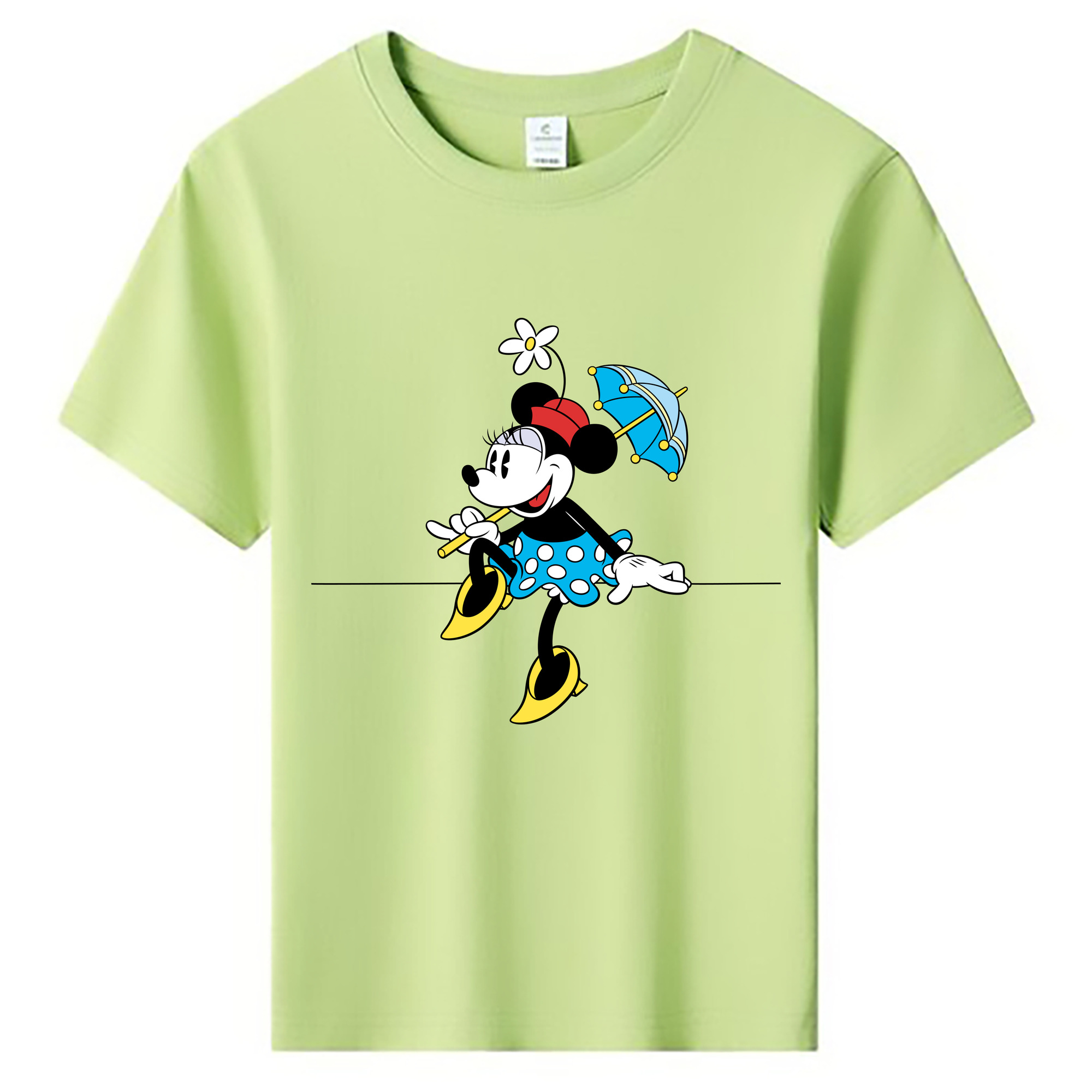 ミッキーマウス Mickey Mouse 綿100％キッズTシャツ（フロントプリント）